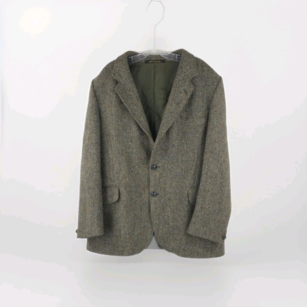 Bannet Taylor Harris Tweed Blazer Mens 42L 100% Wool Coat